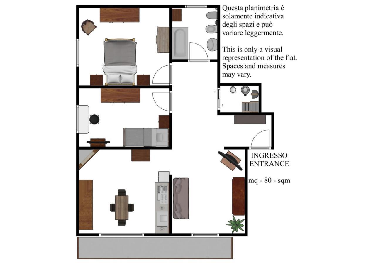 Апартаменты Casa Timo A Баньо-Виньони Экстерьер фото